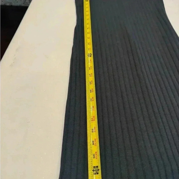 Old Navy charcoal gray ribbed fitted tank dress size medium - Picture 6 of 8